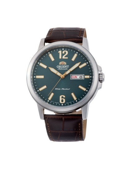 Orient Watch 147-RA-AA0C06E39B Men's Stainless Steel and Brown Leather